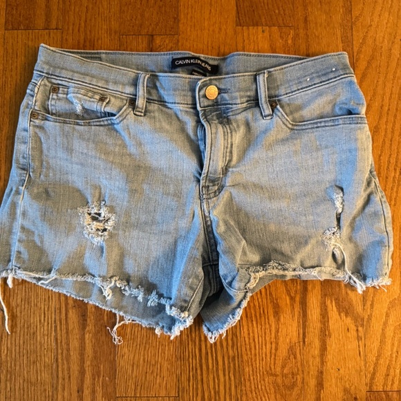 Calvin Klein Pants - Calvin Klein Light Blue Denim Jean Shorts Womens Size 29